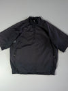 Adidas Half-Zip Short Sleeve Windbreaker Pullover — Black (XL)