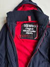 Superdry Original Windcheater Fleece-Lined Jacket – Navy/Red (L)