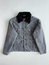Levi’s Grey Denim Sherpa Collar Trucker Jacket Fur inside (2Xl)