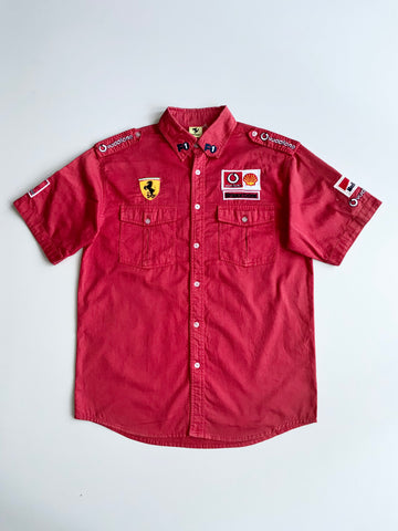 Ferrari F1 Vodafone Racing Embroidered Pit Crew Shirt (L)