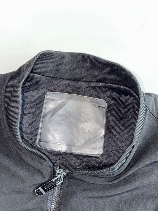 Minimal Black Bomber Jacket (S)