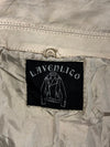 Lavenlico Cream Leather Asymmetric Zip Biker Jacket with Ribbed Knit Hem & Cuffs Women’s (XXS)