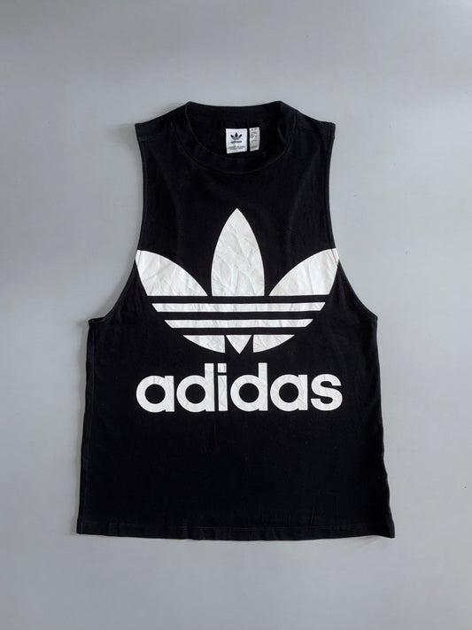 Adidas Originals | Trefoil Logo Muscle Tank | Black/White (XS)