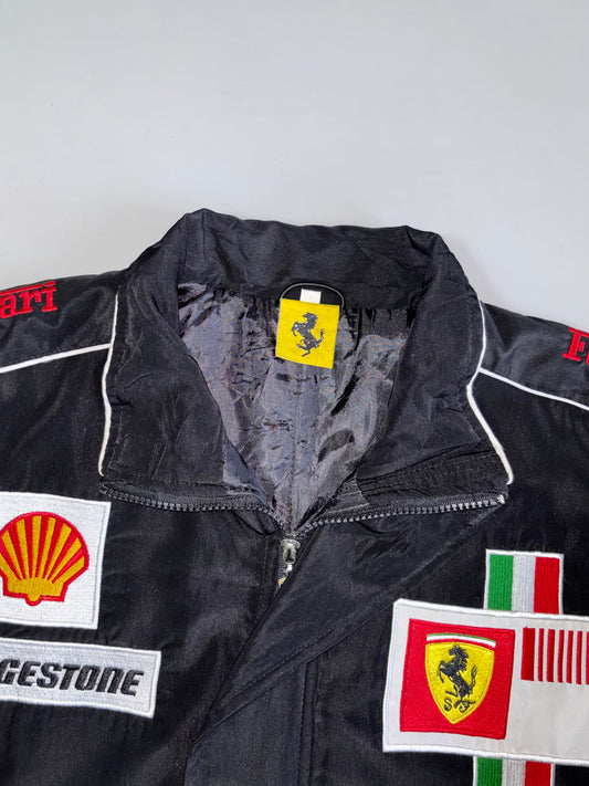 Vintage Ferrari F1 Racing Jacket Scuderia Ferrari Fully Embroidered (L)