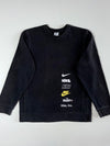 Nike | Black Multi-Logo Crewneck (M)