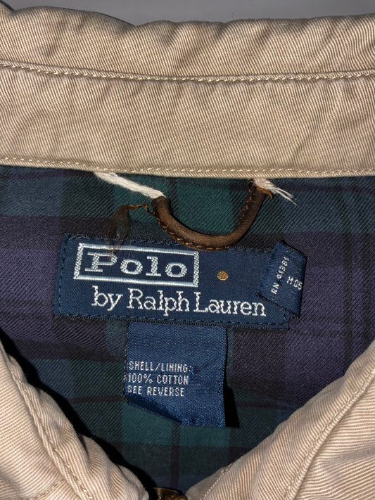 Vintage Polo by Ralph Lauren Beige Harrington Jacket – Classic Ricky Jacket (L/XL)