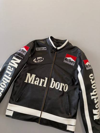 !                                                                                                                                                                                                     Marlboro Racing Jacket Original Leather Jacket (RARE) (M)