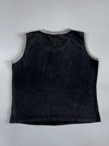 Rock Eagle “Born To Be Free” Biker Sleeveless Ringer Tank – Faded Black (M)