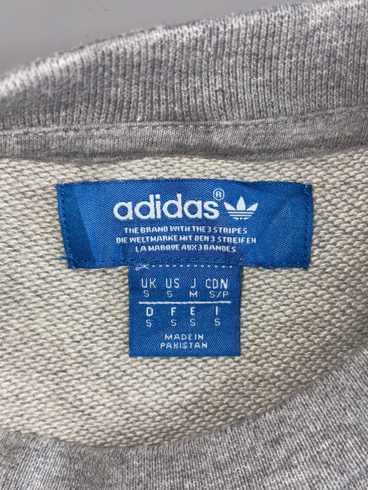 Adidas Originals | Grey 3 Stripes Logo Sweatshirt (M)