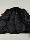 Vintage FLM Red Black Patch Racing Jacket Fully Padded (M)