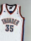 Adidas NBA Oklahoma City Thunder Kevin Durant #35 Swingman Jersey White (M)
