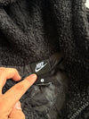 Nike Black Sherpa Fleece Hooded Jacket (L)