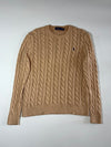 Polo Ralph Lauren Cable Knit Sweater – Camel/Tan (M/L)