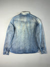 Armani Jeans Acid Wash Denim Western Snap Shirt – Light Blue | (S)