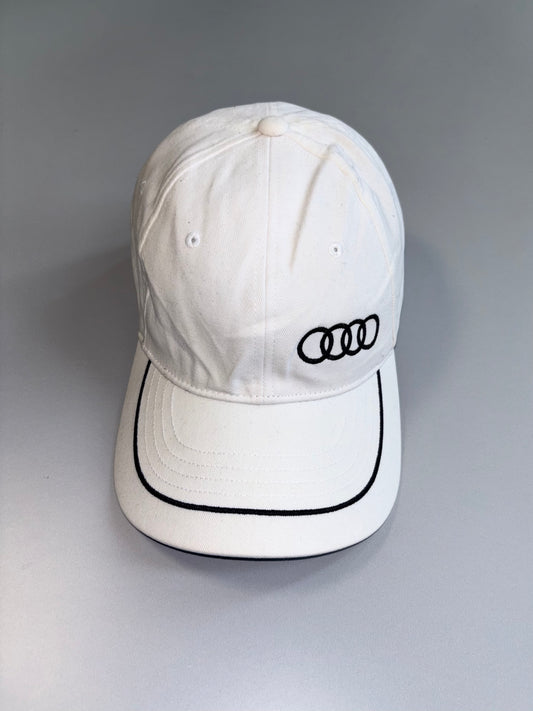 Audi Quattro GmbH | Racing Baseball Cap | White | Adjustable FIt