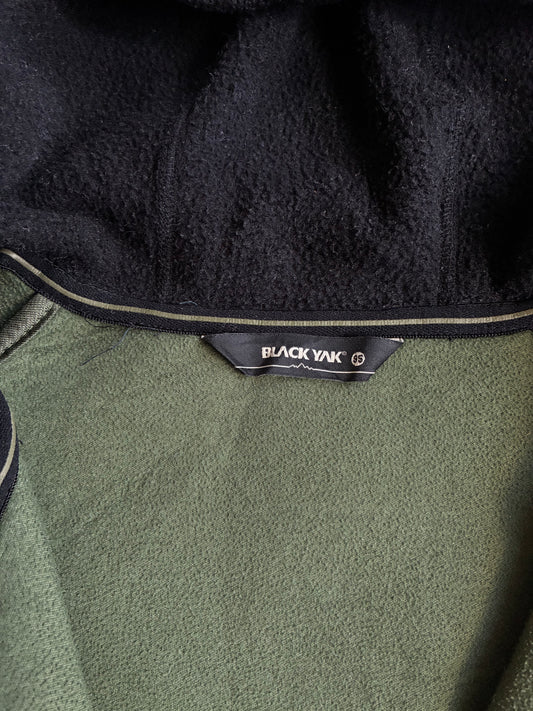 Black Yak Black Fleece Full-Zip Hooded Jacket – (S)