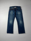 True Religion Ricky Straight Dark Wash Jeans (W:32) (L:38)