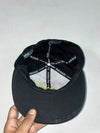 Y2K New York Crown Rhinestone Black Snapback – Gold Embroidery (56cm)