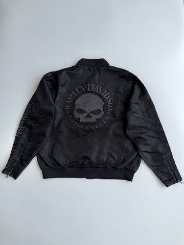 Harley-Davidson Willie G Skull Nylon Bomber Jacket (Xl)