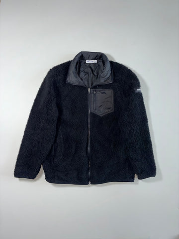 Vintage Reebok Classic Sherpa Fleece Jacket – Black (S)