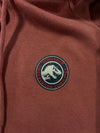 Jurassic World Rust Red Patch Logo Hoodie (L)