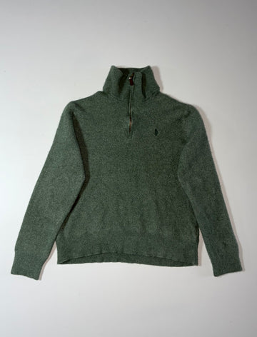 Polo Ralph Lauren Sage Green Quarter Zip Knit Sweater – (XS)