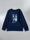 Wolf Graphic Crewneck Sweatshirt (L)