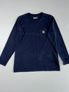 Carhartt Navy Pocket L/S (Modern Fit)(L)