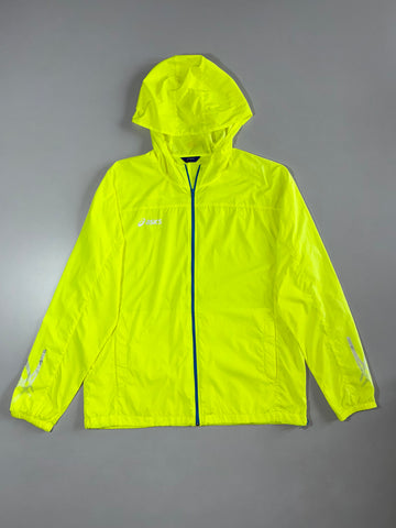 Asics | Hooded Windbreaker Jacket | Neon Yellow ((L/XL)