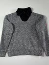 Engelbert Strauss Marled Wool-Blend Half-Zip Knit – Grey/Black (XL)
