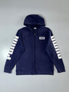 Puma Big Logo Full Zip Hoodie – Navy Blue, Size Small (M)