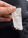 Lacoste Black Ribbed Full-Zip Knit Sweater Jacket (XL)