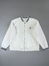 Polo Boston Union Zip-Up Bomber Sweatshirt — White / Navy | (L)