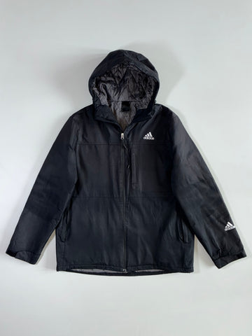Adidas Black Hooded Puffer (XL)