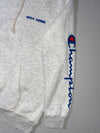 Champion Heather Grey Hoodie – Sleeve Script Logo (XL)