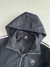 Vintage Adidas Black Hooded (Xl)
