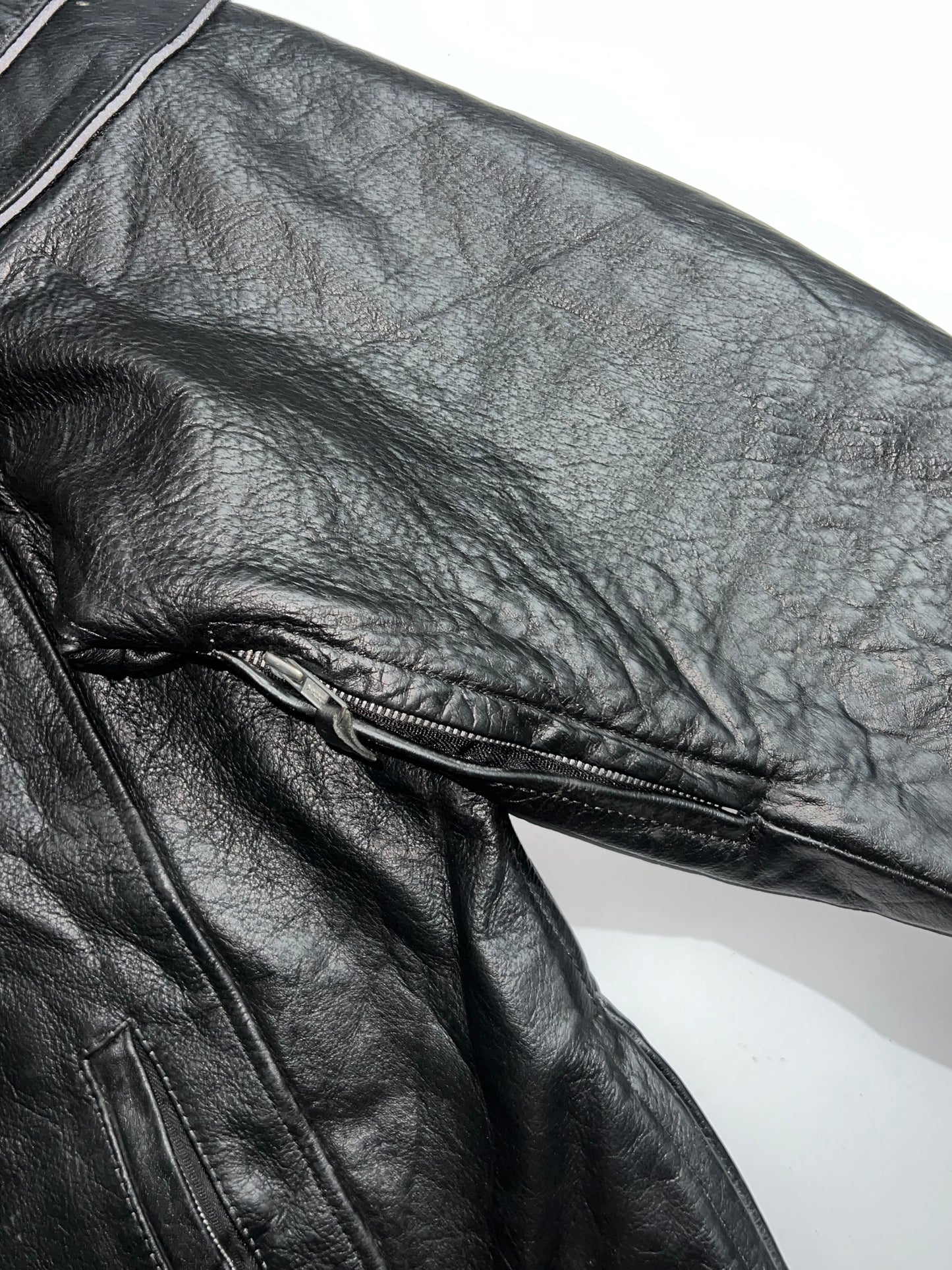 ! Super Premium Original Leather (RARE) (Pockets on Arms) (2XL/3XL)
