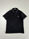Stone Island Slim Fit Tipped Piqué Polo Shirt  Black(L)
