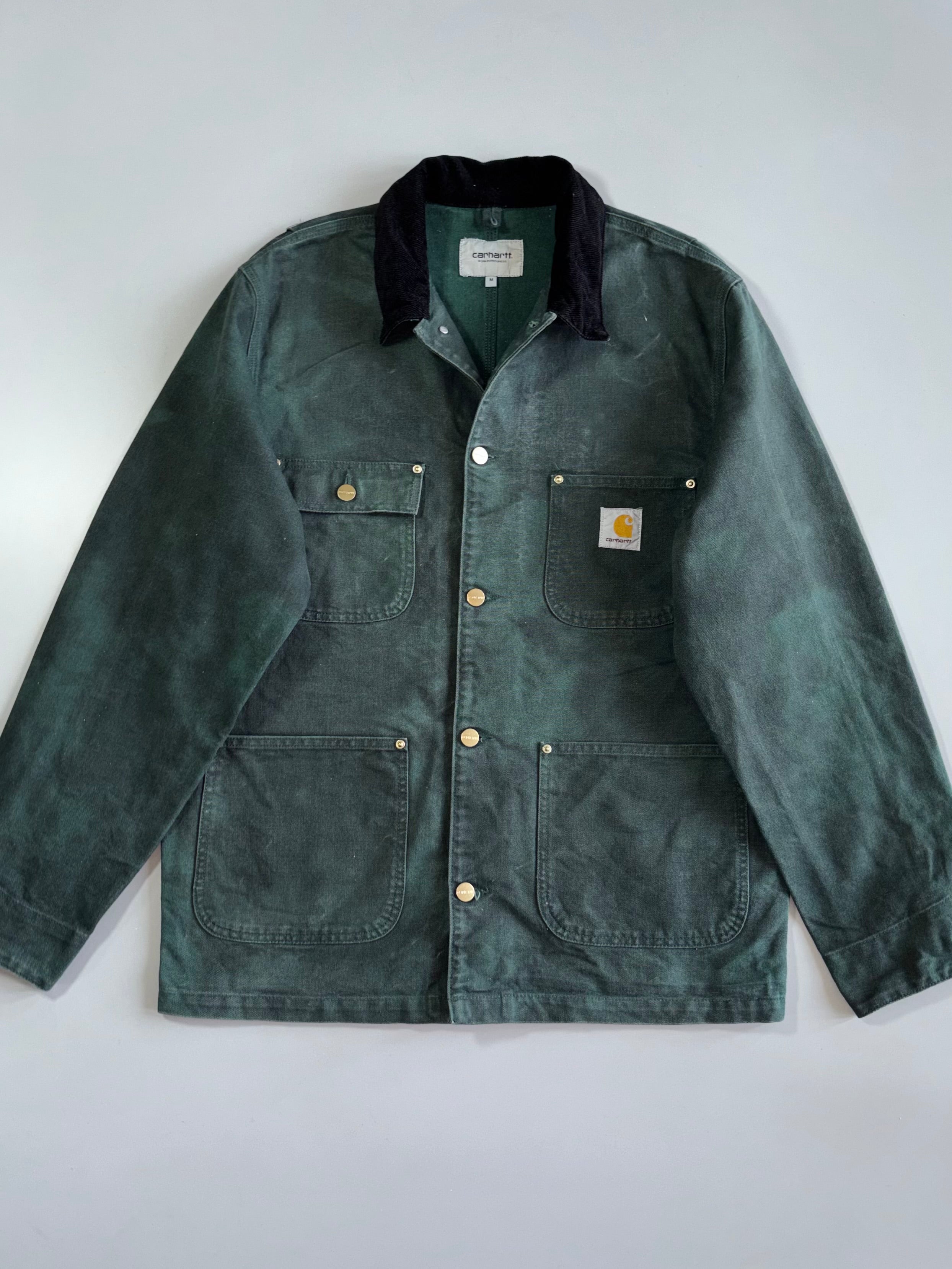 Vintage Carhartt WIP “OG Chore Chromo Coat” Hunter Green Hard