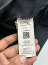 Puma Black Big Logo Hoodie – Taped Shoulder Stripe – (XL)