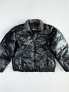 Vintage Pure Leather Puffer Jacket (M)