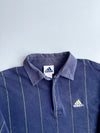 Adidas | Navy Striped Rugby Polo | (L)