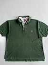 Vintage Tommy Hilfiger Crest Logo Piqué Polo (2XL)