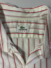 Lacoste Sport Striped Short Sleeve Button-Up Shirt  (XL)