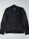 Zara Man Black Quilted Bomber Jacket – (M)