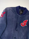 MLB Cleveland Indians Navy Varsity Bomber Jacket (2XL)