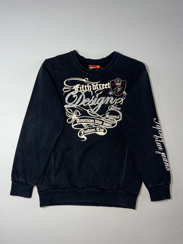 5th Street American Blue Jeans Gothic Graphic Sweatshirt (M)