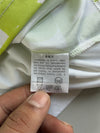 Golf by Playboy White & Lime Allover Logo Half-Zip Polo (2XL)