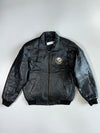 Vintage 90s By Diesel New World Base “Only The Brave” Leather Bomber Jacket (XL)