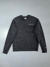Champion Script Logo Crewneck Sweatshirt – Charcoal Grey Space-Dye, (L)